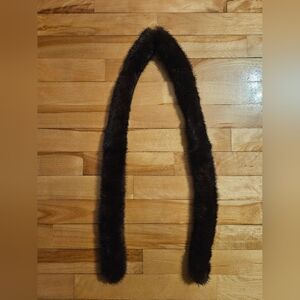 Slim Fur Neck Tie or Scarf 47" (almost 4 feet long)